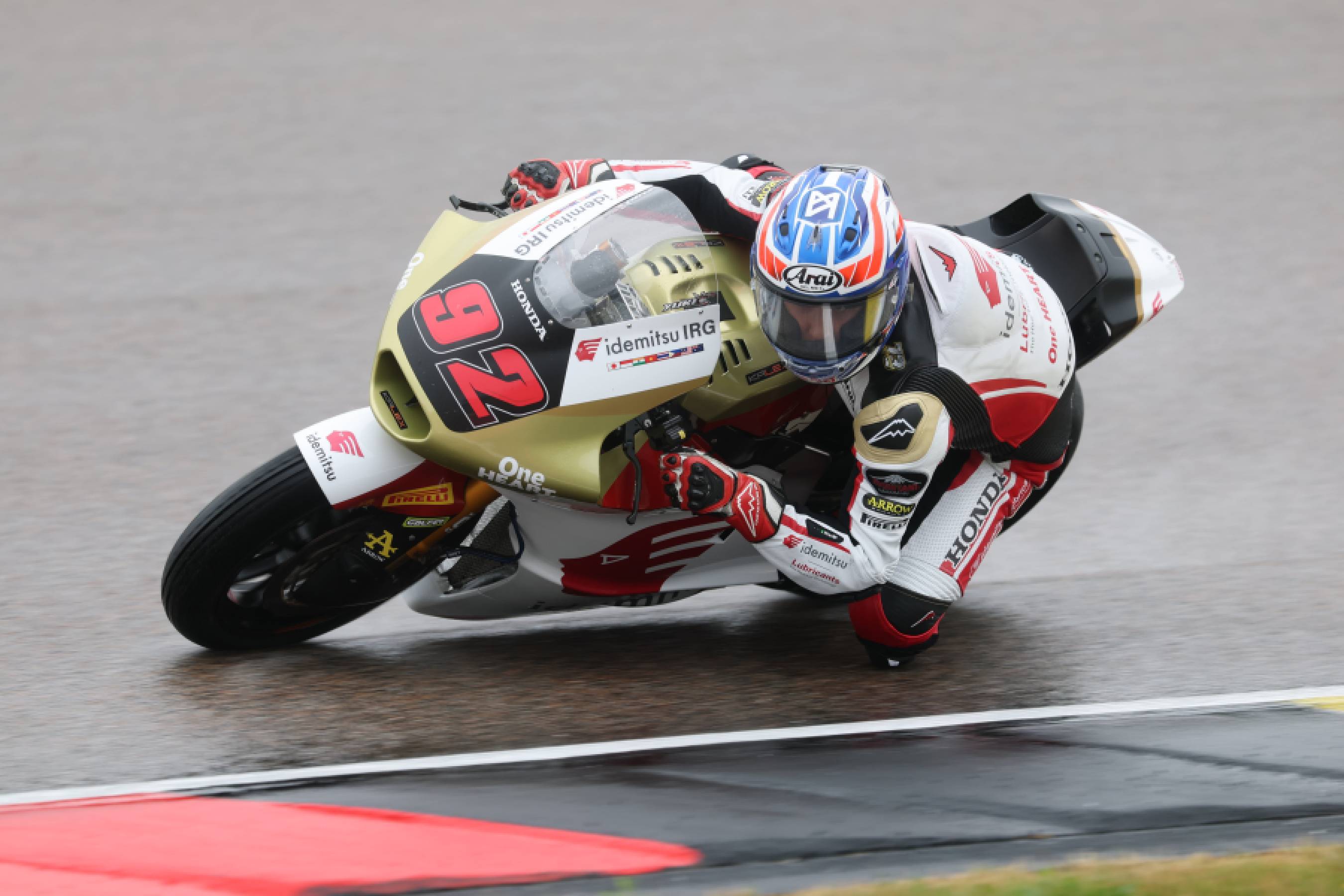 Steady Steps Forward for Kunii and Hada in Wet Sachsenring Qualifying