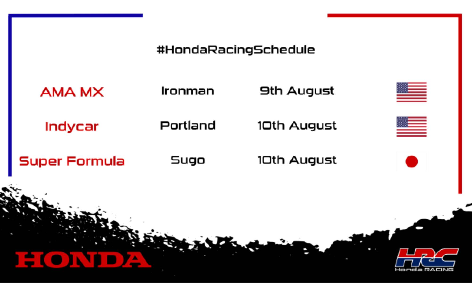 This weekend's racing