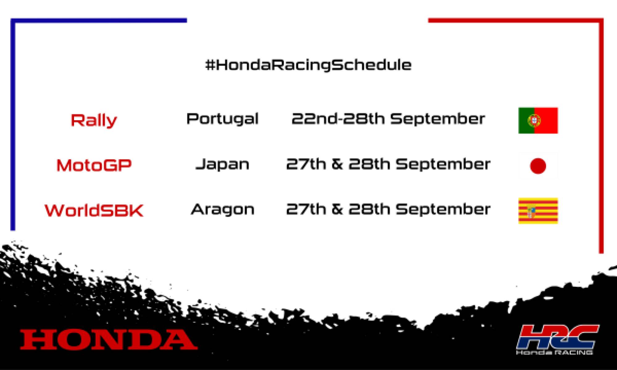 This weekend's racing