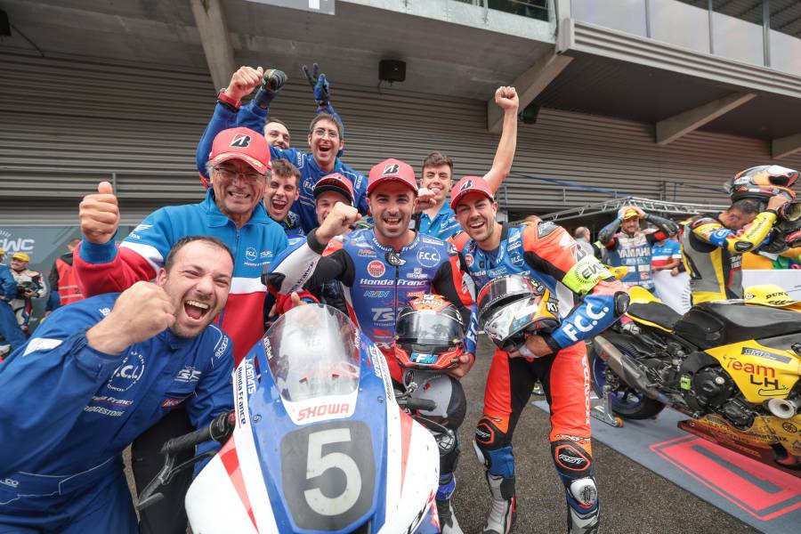 Dramatic third place for the F.C.C TSR Honda France in the last lap of the  24H SPA EWC Motos