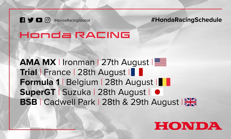 This weekend's racing